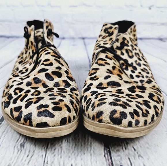 DJANGO & JULIETTE | Karaf ocelot pony hair leather slipon laceup ankle boots - Picture 6 of 12